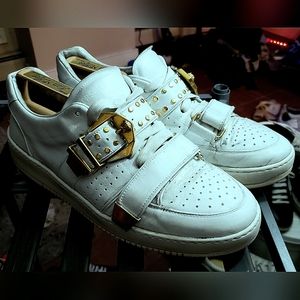 Versace studded leather  sneakers